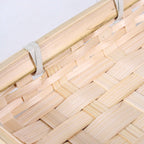 Piattino rettangolare in bambù naturale, 15x10H3 cm (kit da 10)
