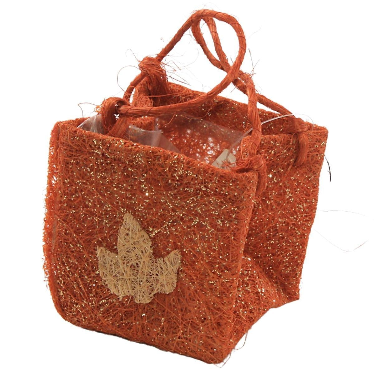 Contenitore a borsa autunnale, 13x13x10 cm (kit da 10)