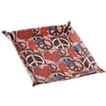 Vuotatasche in finta pelle Peace&Love, 25x25x2 cm (kit da 5)