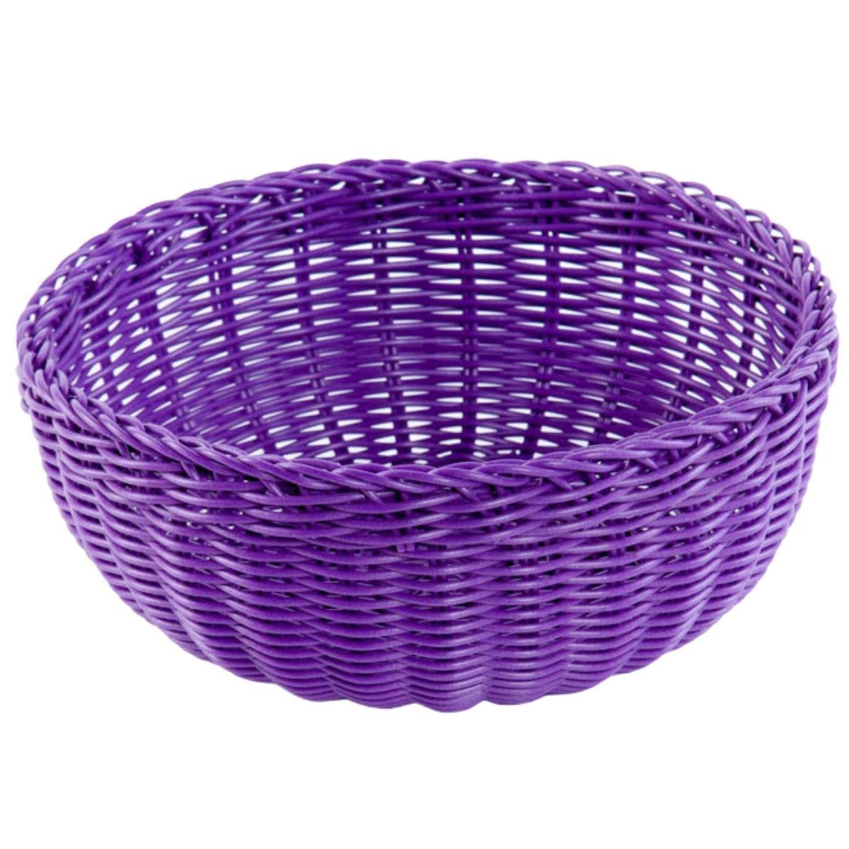 Cestino multiuso viola, Ø23H9 cm (kit da 10)