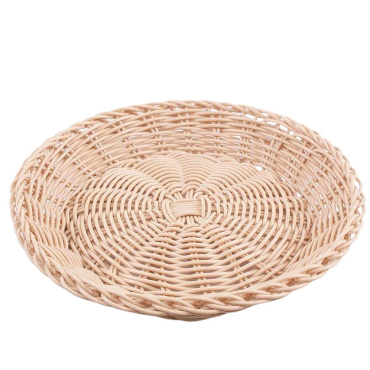 Sottopiatto in PVC marrone naturale, Ø23 cm (kit da 10)