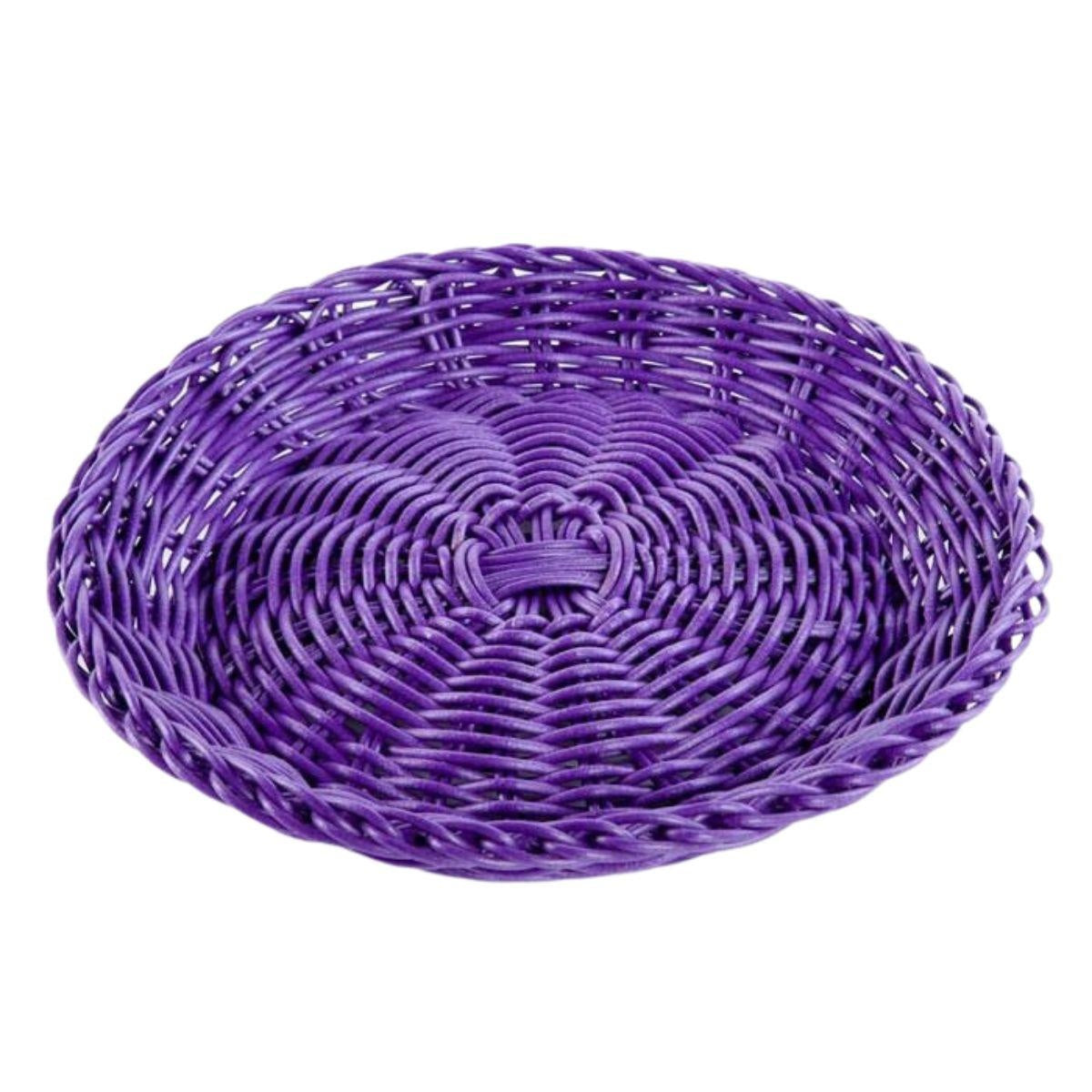 Sottopiatto in pvc viola, Ø23 cm (kit da 10)