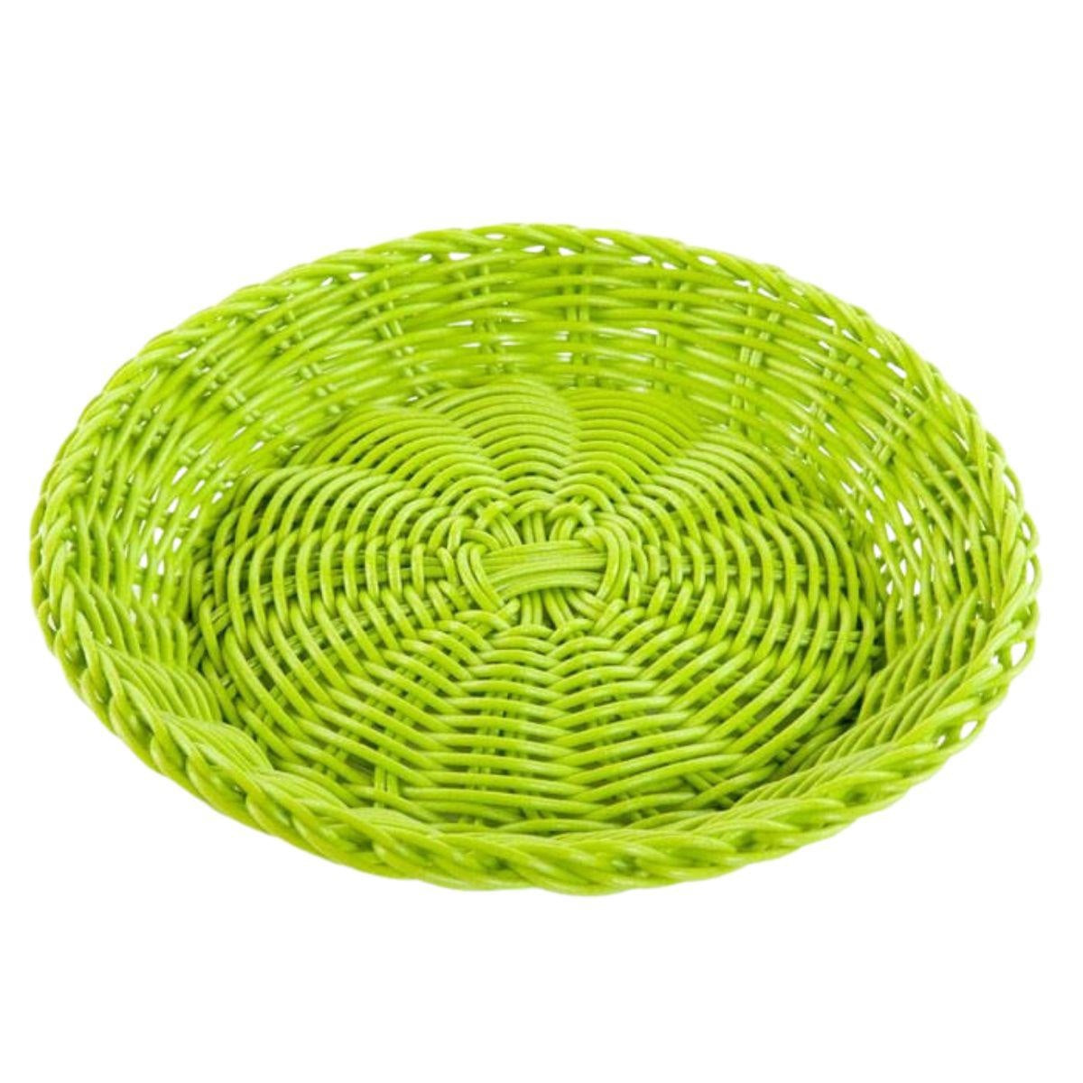 Sottopiatto in pvc lime, Ø23 cm (kit da 10)