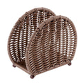Portatovaglioli in pvc marrone, 14x6H11 cm (kit da 10)