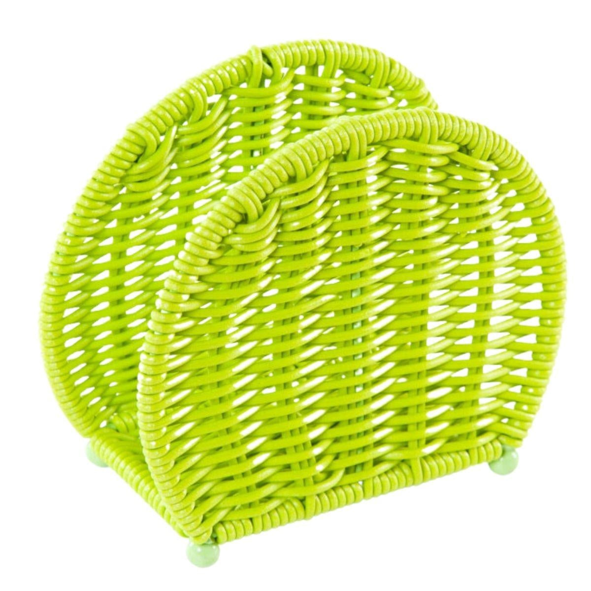 Portatovaglioli in pvc lime, 14x6H11 cm (kit da 10)