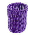 Portagrissini in polipropilene intrecciato viola, Ø11H14 cm (kit da 10)