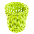 Portabicchieri verde lime in polipropilene intrecciato, Ø8H8 cm (kit da 10)