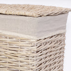Portabiancheria in vimini, 47x35H55 cm, set di 2