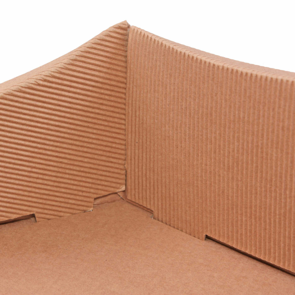 Vassoio in cartone avana, 32x26H12 cm (kit da 10)