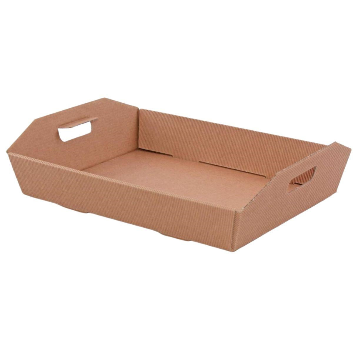 Vassoio in cartone Avana, 43x32x12 cm