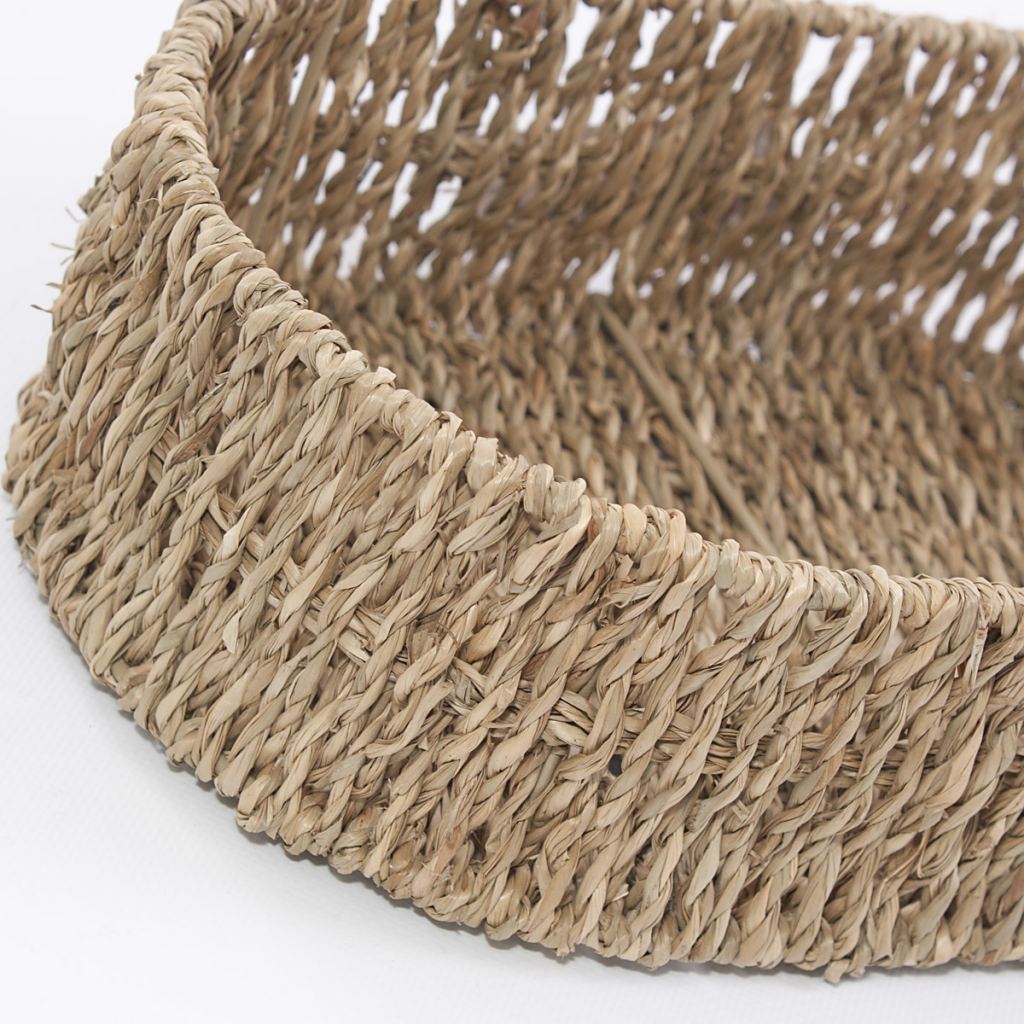 Cestino portaoggetti ovale in cordoncino, 30x18x8 cm (kit da 5)