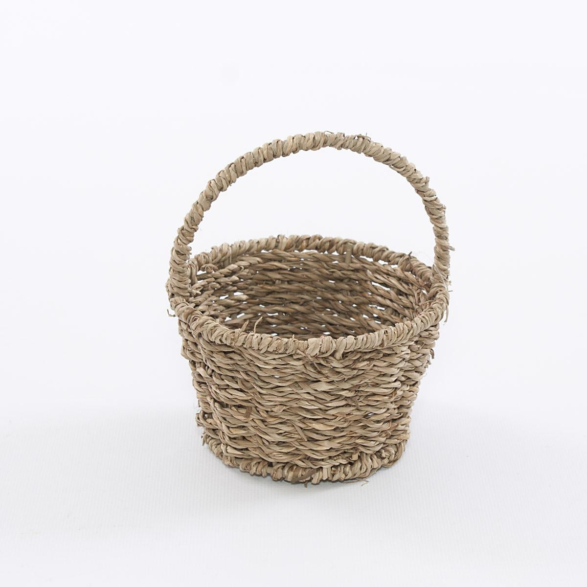 Cesto rotondo in cordoncino, Ø13x7/14 cm (kit da 10)