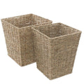 Cesto quadrato in cordoncino, 28x28H30 cm, set di 2