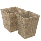 Cesto quadrato in cordoncino, 28x28H30 cm, set di 2