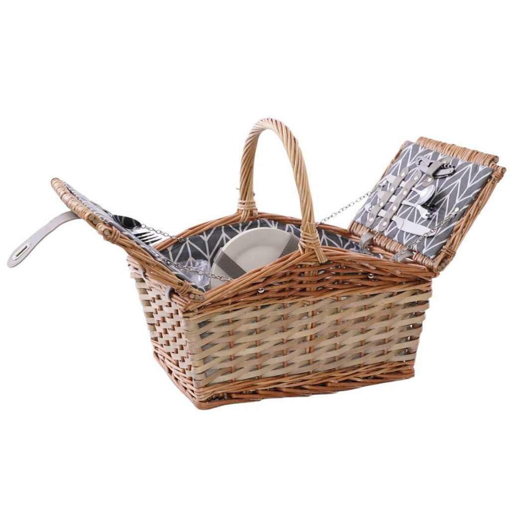 Cesto da picnic in vimini, 39X28H25 cm