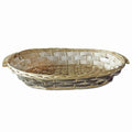 Cesto da confezionamento ovale grigio, 69/65x40x13 cm