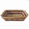 Cesto da confezionamento rettangolare in vimini marrone, 49/45x34x12 cm (kit da 5)