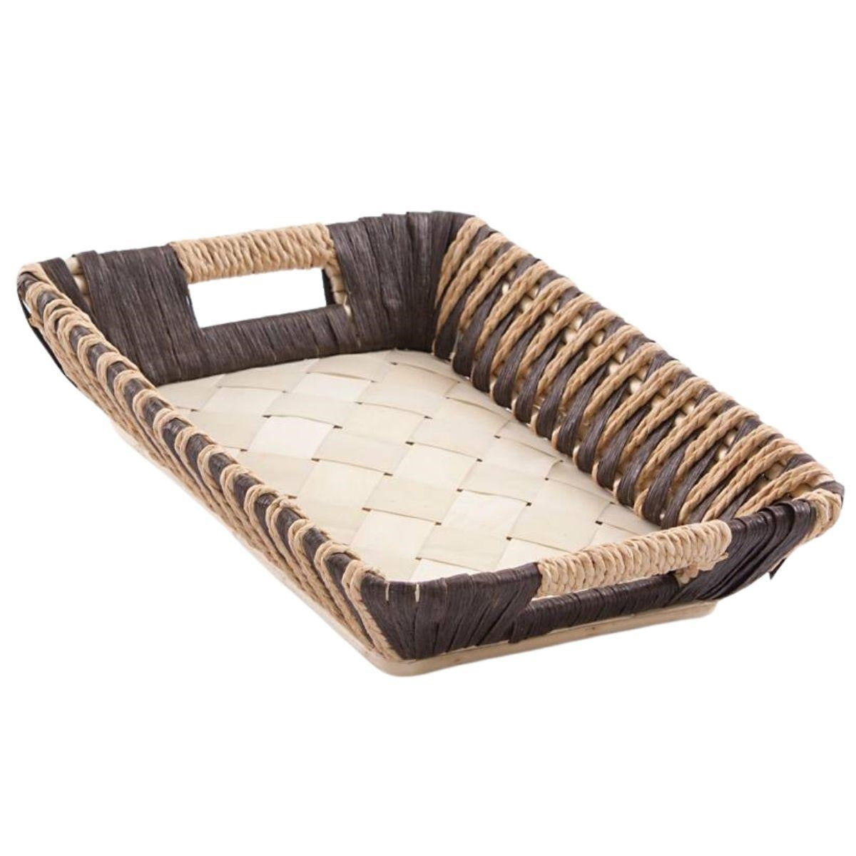 Cesto in vimini rettangolare, 33x24x8 cm