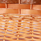 Cesto rettangolare miele e marrone, 74/70x52x16 cm