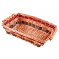 Cesto rettangolare in vimini, 49/45x34x12 cm (kit da 5)