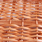 Cesto rettangolare in vimini marrone, 54/51x38x13 cm (kit da 5)