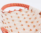 Cesto da confezione ovale in vimini con manici, 71x36x15 cm