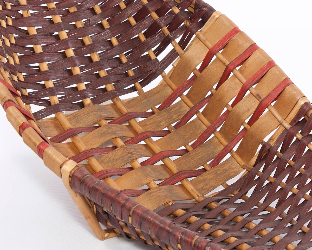 Cesto in vimini a barchetta, 90x37H15 cm