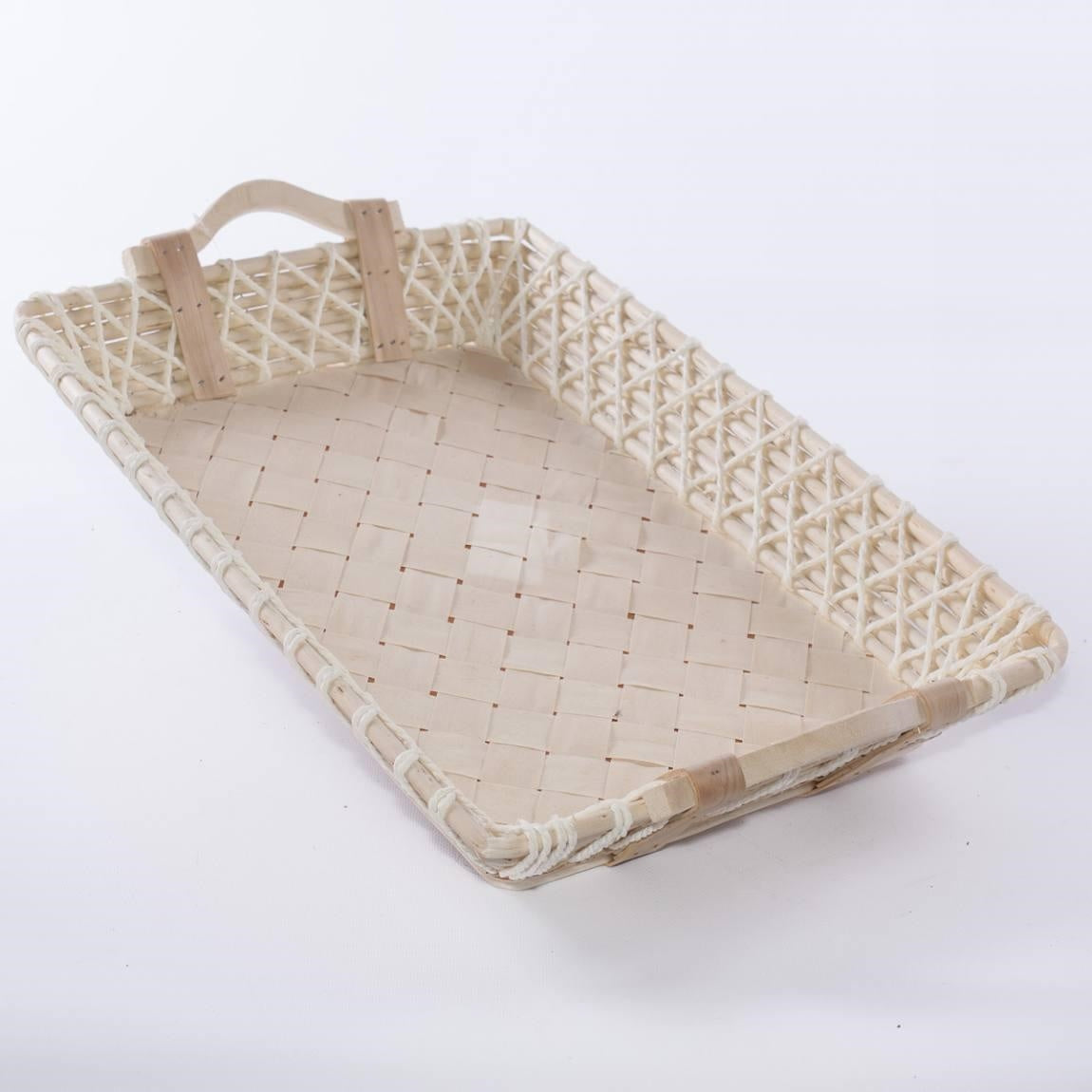 Cesto rettangolare in vimini, 55x36x9 cm (kit da 3)