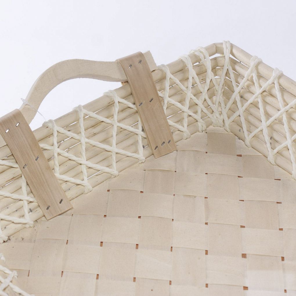Cesto rettangolare in vimini, 55x36x9 cm (kit da 3)