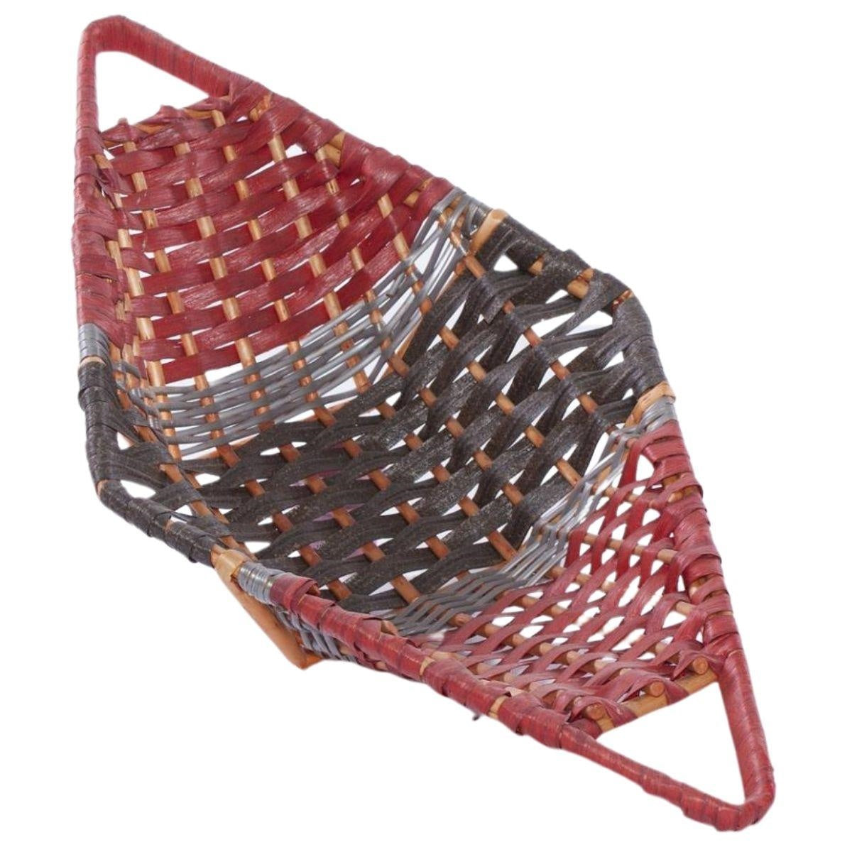 Cesto da confezione in vimini a barchetta, 64x33x14 cm (kit da 3)