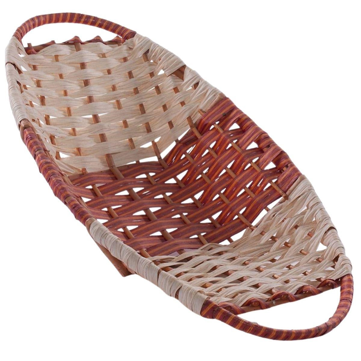 Cesto ovale in vimini, 70x36x15 cm (kit da 3)