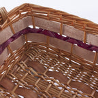 Cesto rettangolare in vimini, 53x40H14 cm (kit da 3)