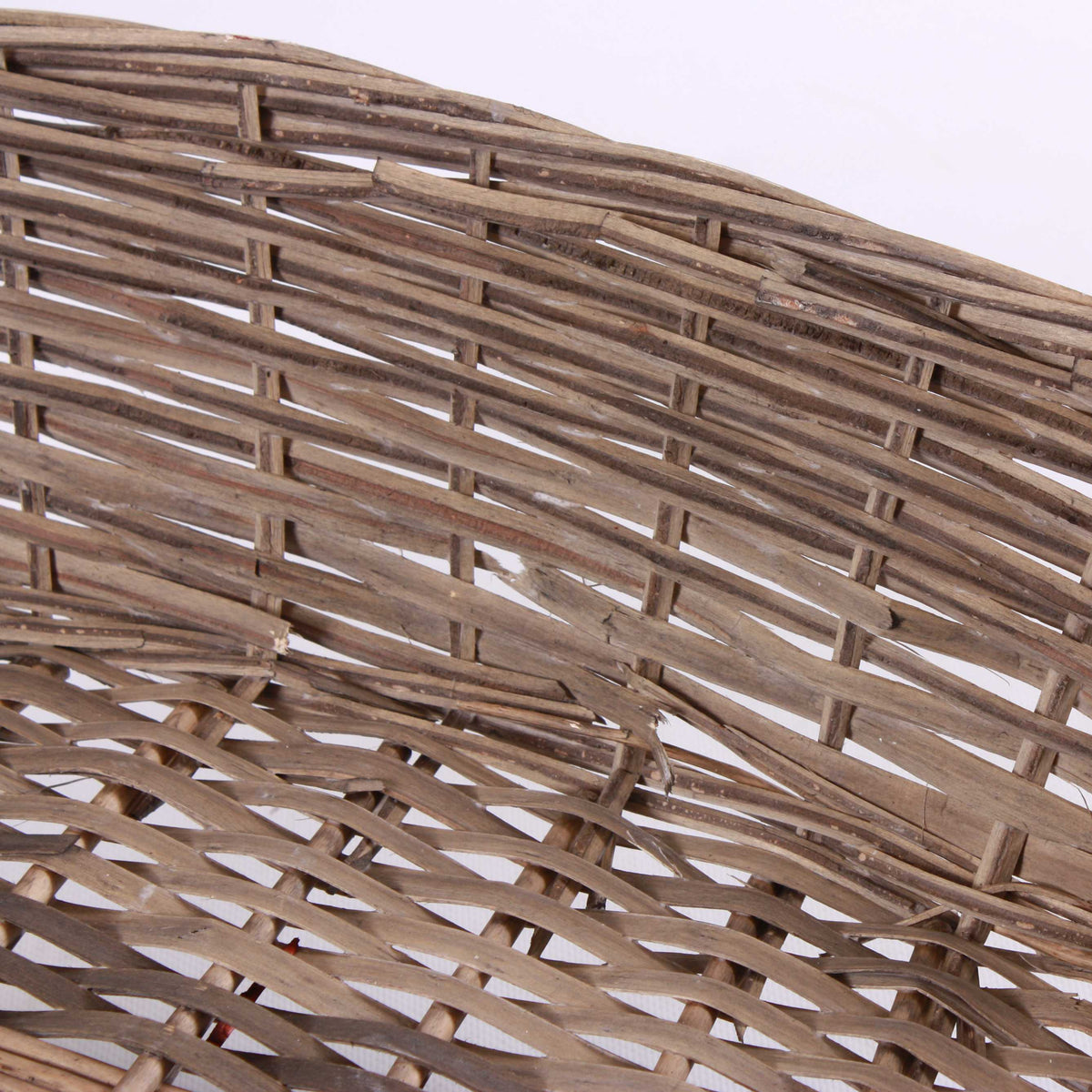 Cesto ovale in vimini marrone, 65/65x40x13 cm (kit da 3)