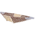 Cesto barchetta vimini ecorattan, 120x40x20 cm