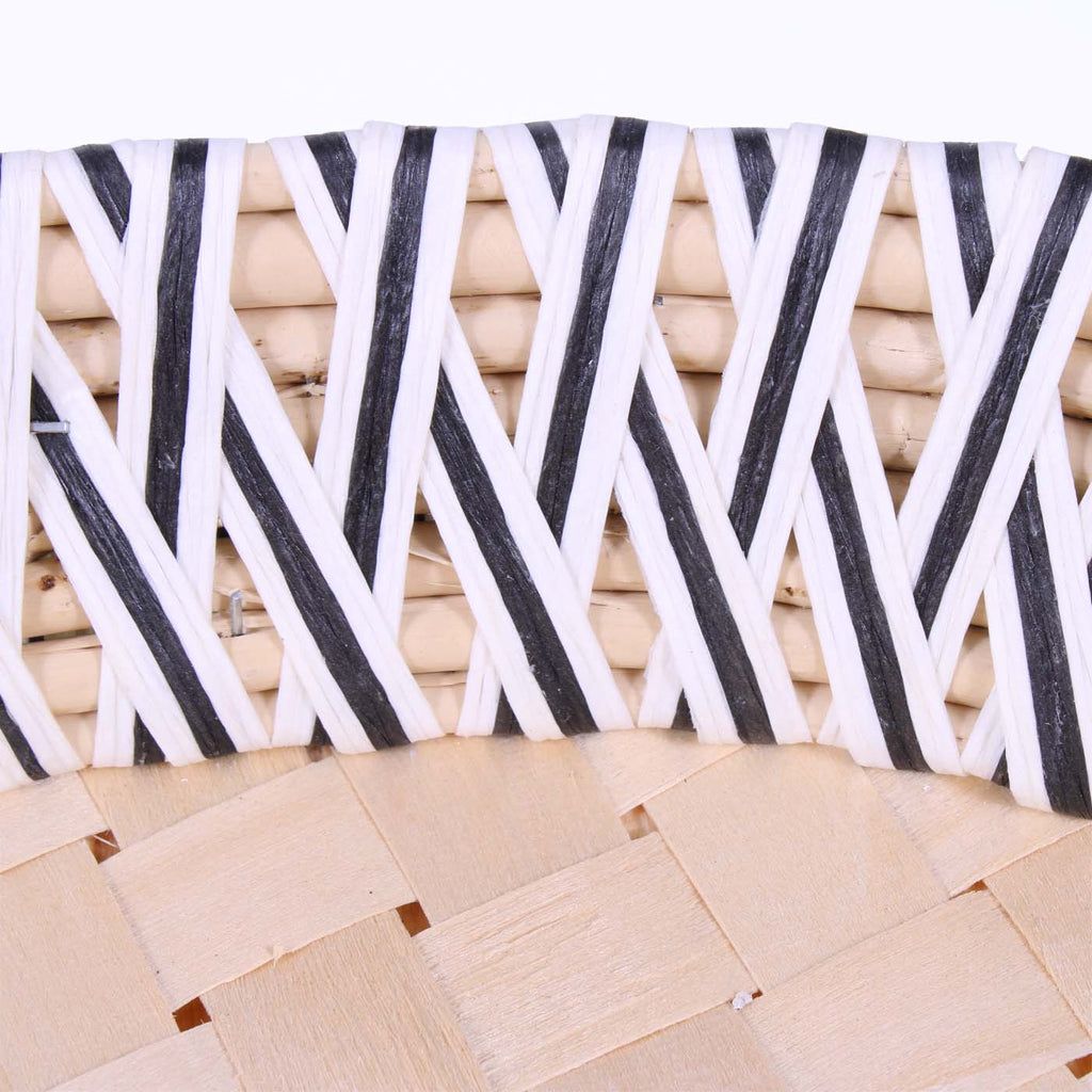 Cesto a foglia in vimini di carta, 53x32x8 cm (kit da 3)