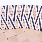 Cesto a foglia in vimini di carta, 53x32x8 cm (kit da 3)