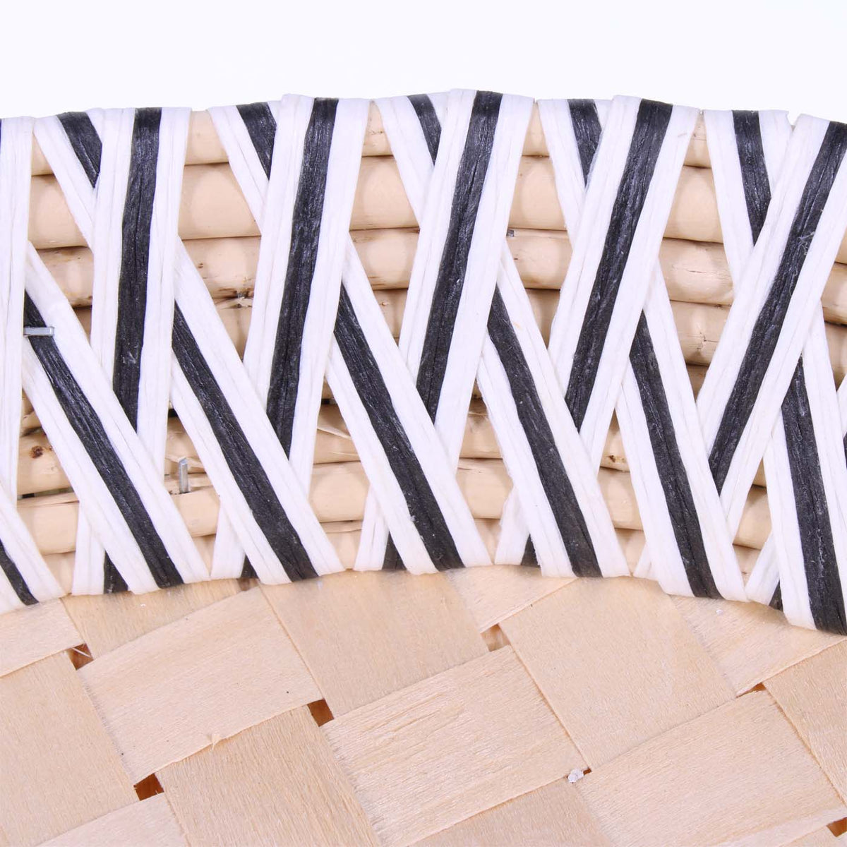 Cesto a foglia in vimini di carta, 53x32x8 cm (kit da 3)