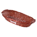 Cesto ovale in vimini marrone Merry Christmas, 65/65x40H13 cm (kit da 3)