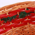 Cesto ovale in vimini, set di 2, 50x42x15 cm