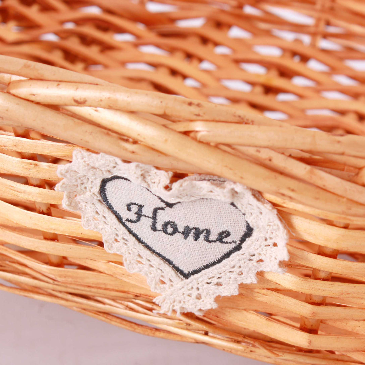 Cesto ovale in vimini miele, 65x40H13 cm (kit da 3)