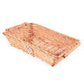 Cesto rettangolare in vimini miele, 61/57x44x15 cm (kit da 3)