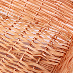 Cesto rettangolare in vimini miele, 61/57x44x15 cm (kit da 3)