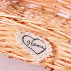 Cesto rettangolare in vimini miele, 61/57x44x15 cm (kit da 3)