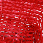 Cesto rettangolare in vimini rosso, 54/51x38x13 cm (kit da 3)