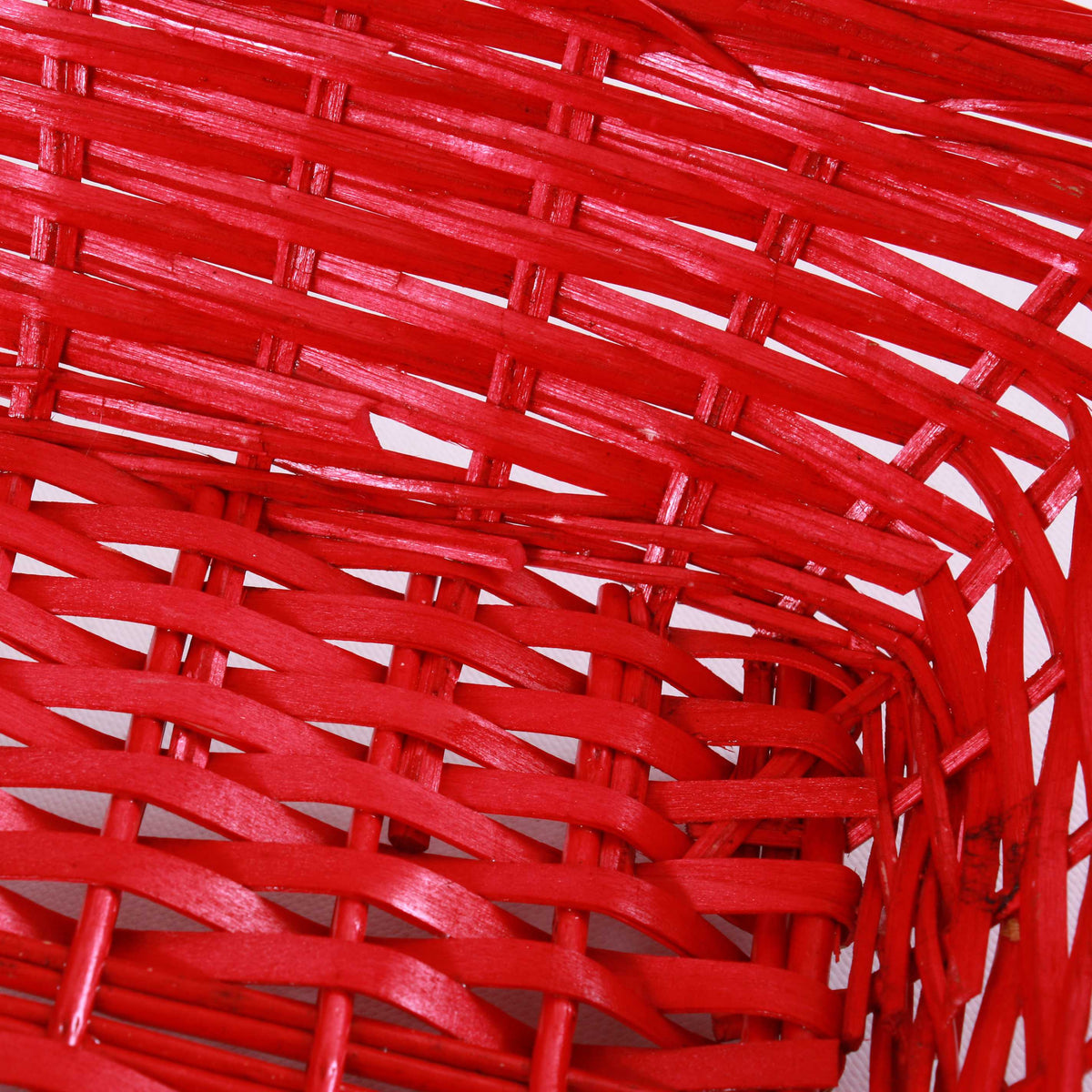 Cesto rettangolare in vimini rosso, 54/51x38x13 cm (kit da 3)