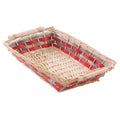 Cesto rettangolare in vimini con manici, 54x38x13 cm (kit da 3)