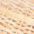 Cesto ovale in vimini naturale con manici, 69x40x13 cm (kit da 3)