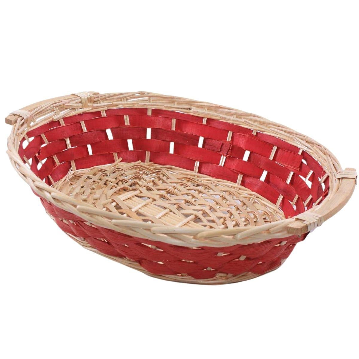 Cesto ovale in vimini da confezionamento, 52x39H13 cm (kit da 5)