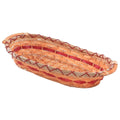 Cesto ovale in vimini con manici, 69x42x13 cm (kit da 3)