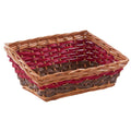 Cesto da confezione in vimini bicolore, 35x25H16/10 cm (kit da 5)